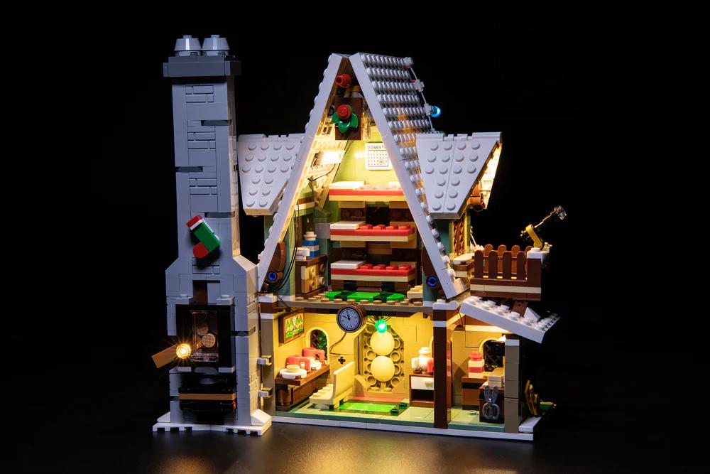 Lighting kit for Winter Village Elf Club House 